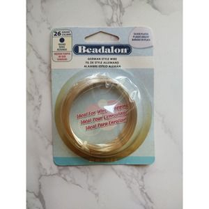 Beadalon German Style Wire-Silver Round 26 Gauge, 65.5 Feet B7